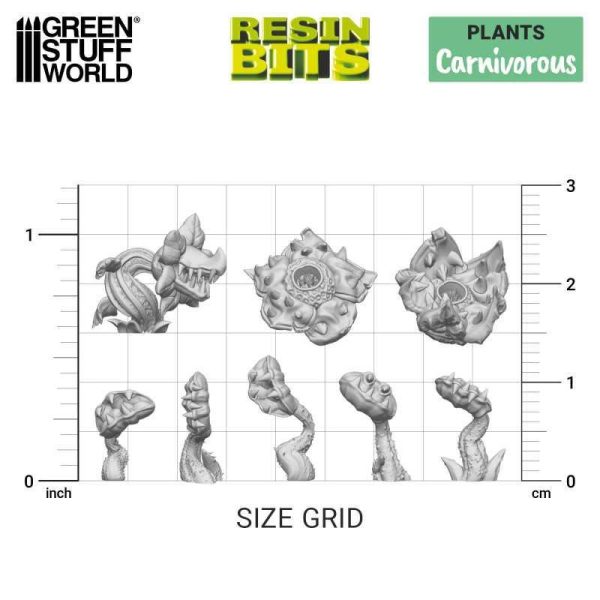 Green Stuff World    3D Printed Set - Carnivorous Plants - 8435646511245ES - 8435646511245