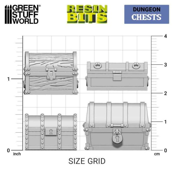 Green Stuff World    3D Printed Set - Chests - 8435646524719ES - 8435646524719