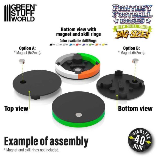 Green Stuff World    Blood Bowl Bases 40mm (x10) - 8435646524023ES - 8435646524023