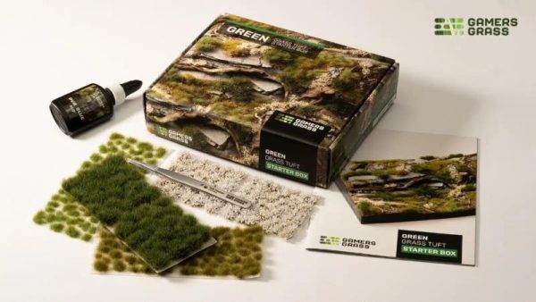 Gamers Grass    Tuft Starter Boxes - Green Grass - GGSB-G - 0738956791160