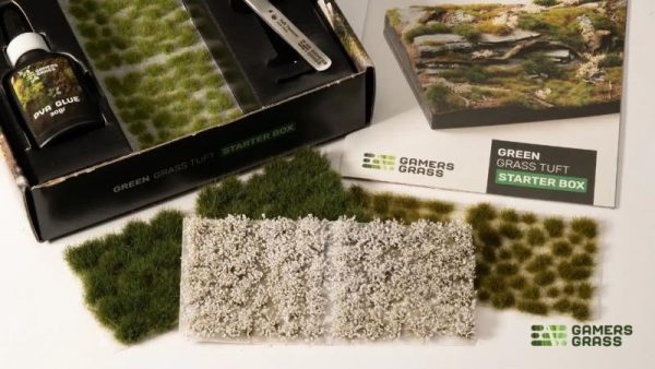 Gamers Grass    Tuft Starter Boxes - Green Grass - GGSB-G - 0738956791160