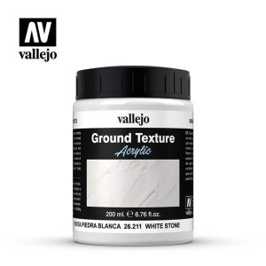 Vallejo    Vallejo Diorama Effects: Stone Textures - White Stone Paste 200ml - VAL26211 - 8429551262118