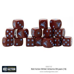 Warlord Games Bolt Action   British Airborne D6 Dice (16) - 408401101 - 5060393708629