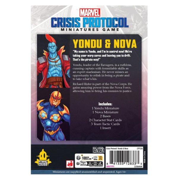 Atomic Mass Marvel Crisis Protocol   Marvel: Crisis Protocol Nova & Yondu - AMGCP126 -