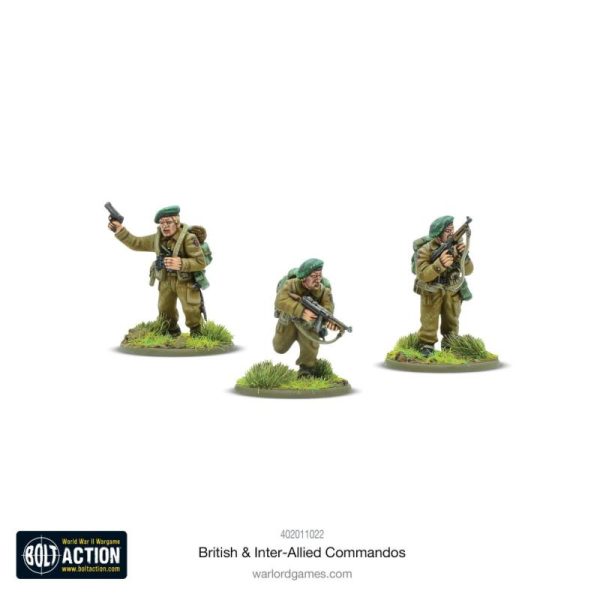 Warlord Games Bolt Action   British & Inter-Allied Commandos Plastic Box Set - 402011022 - 5060917992299