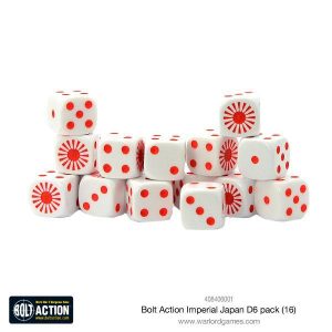 Warlord Games Bolt Action   Imperial Japanese D6 Dice (16) - 408406001 - 5060393708636