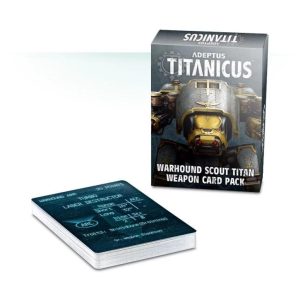 Games Workshop (Direct) Adeptus Titanicus   Adeptus Titanicus: Warhound Scout Titan Weapon Card Pack - 60220399008 - 5011921107391