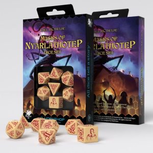 Q-Workshop    Call of Cthulhu Masks of Nyarlathotep Dice Set (7) - SCTX1N - 5907699494026