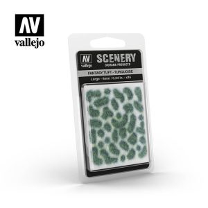 Vallejo    AV Vallejo Scenery - Fantasy Tuft - Turquoise, Large: 6mm - VALSC432 - 8429551986304