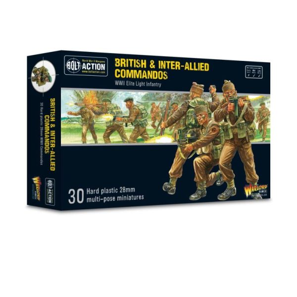 Warlord Games Bolt Action   British & Inter-Allied Commandos Plastic Box Set - 402011022 - 5060917992299