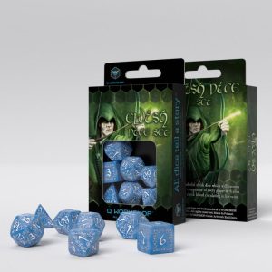 Q-Workshop    Elvish Glacier & white Dice Set (7) - SELV1R - 5907699494132