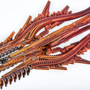 TTCombat Dropfleet Commander   Shaltari Battlecruiser - Ruby/Sapphire - HDF-23003 - 740781772641