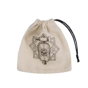 Q-Workshop    Dwarven Beige & black Basic Dice Bag - BDWA141 - 5907699493395