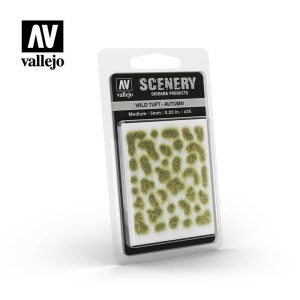 Vallejo    AV Vallejo Scenery - Wild Tuft - Autumn, Medium: 4mm - VALSC409 - 8429551986076