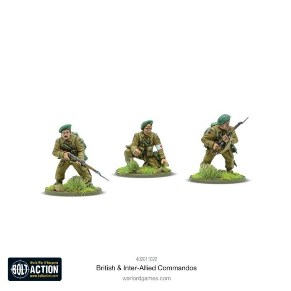 Warlord Games Bolt Action   British & Inter-Allied Commandos Plastic Box Set - 402011022 - 5060917992299