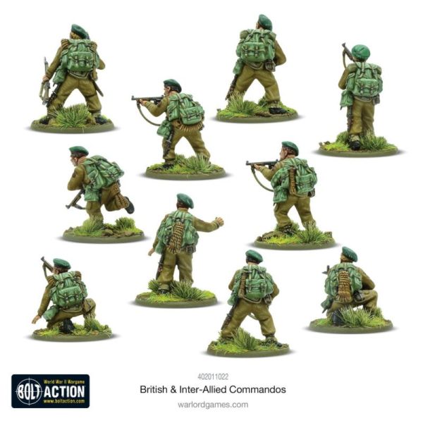 Warlord Games Bolt Action   British & Inter-Allied Commandos Plastic Box Set - 402011022 - 5060917992299