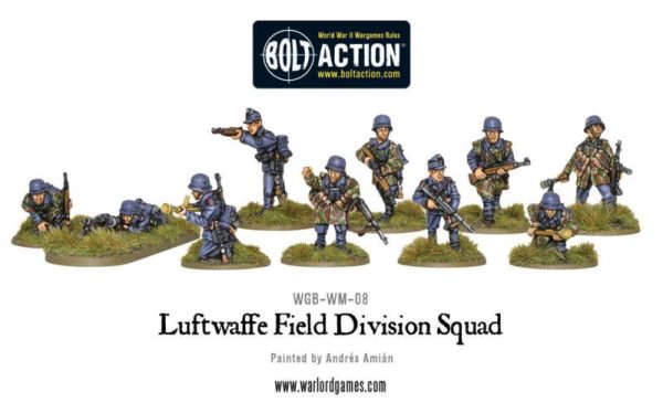 Warlord Games Bolt Action   Luftwaffe Field Division Squad - WGB-WM-08 - 5060393702146