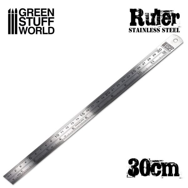 Green Stuff World    Stainless Steel RULER 30cm - 8436574508116ES - 8436574508116